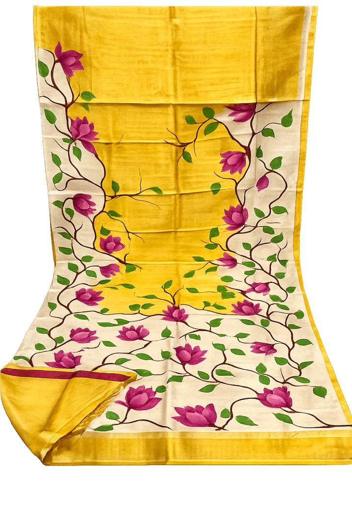 Gachi by Gachi Golden Yellow Saree